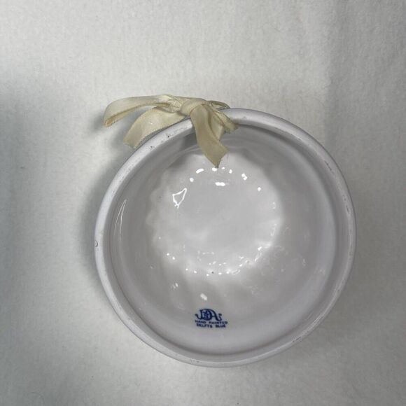 Vtg Delft Blue ~ Hand Painted Decorative Ceramic 5” Jello Mold With windmill - Picture 3 of 4